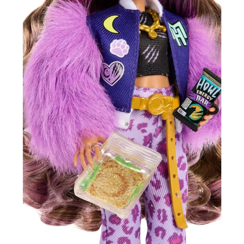 Monster High Clawdeen Wolf Fashion Doll Pet Dog Crescent  Accessories NWT
